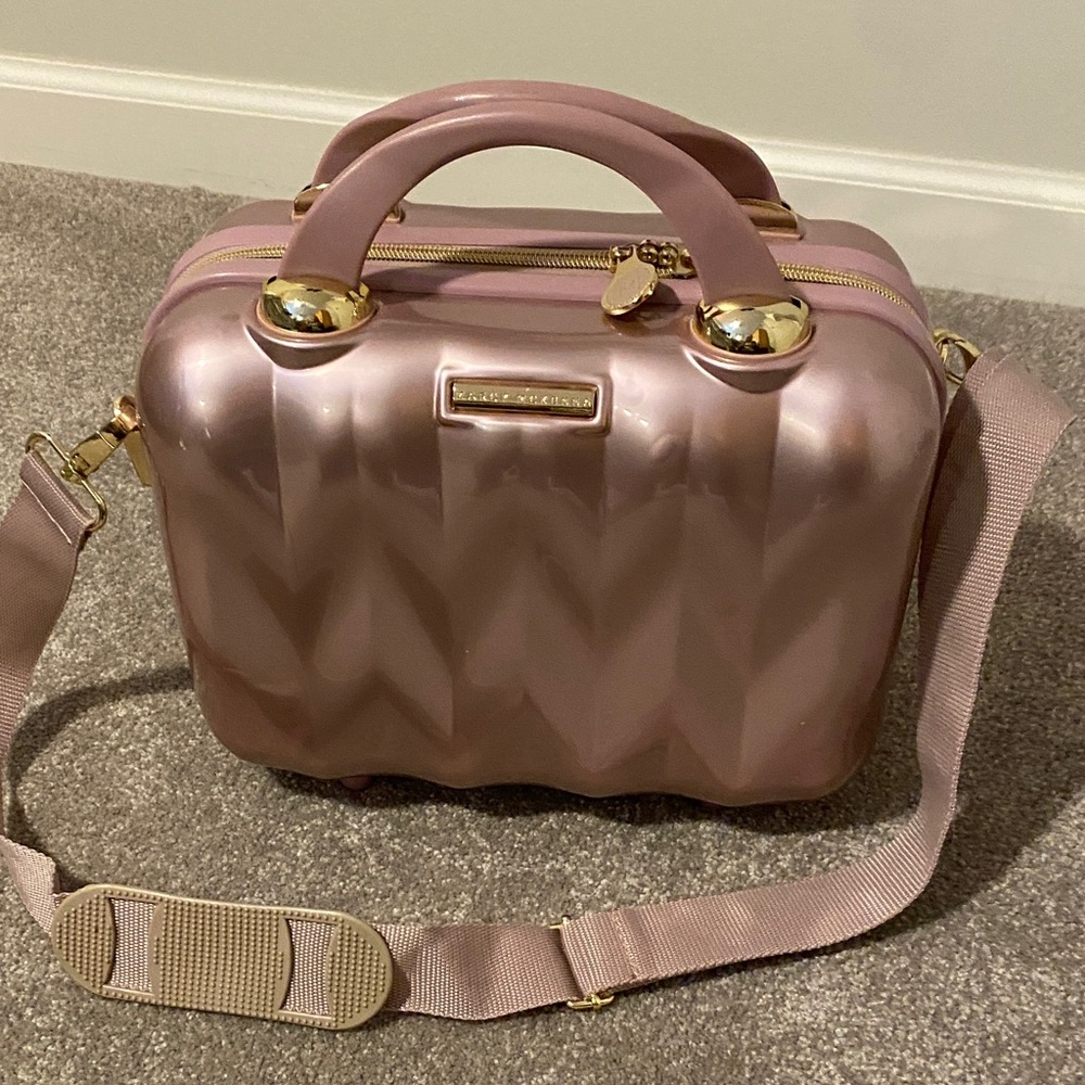 Marcy McKenna Rose Gold  Hardside Beauty travel Case
